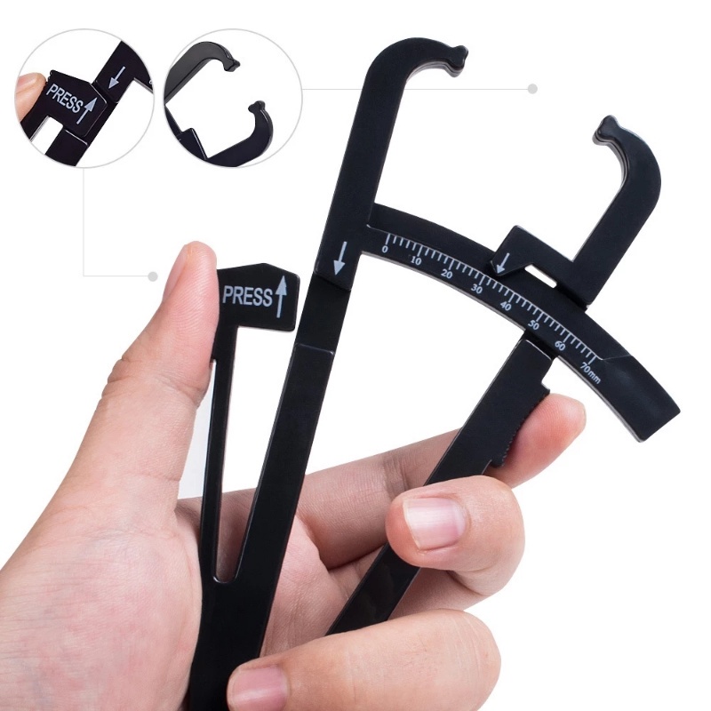 Thước Cặp Đo Mỡ Cơ Thể 4 Màu Bằng Nhựa Chống Trượt / Bền Bỉ