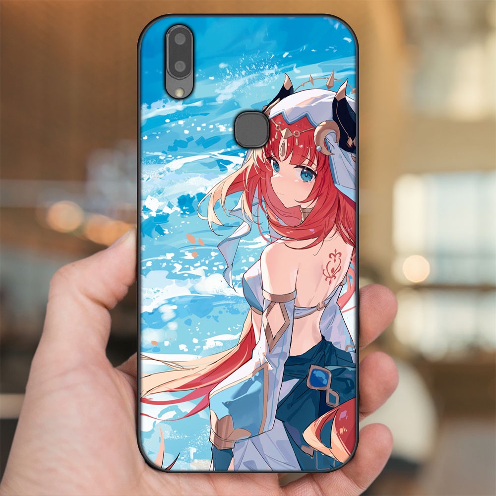 Ốp lưng Vivo V9, Y85, V11i viền đen in hình Nilou Genshin Impact