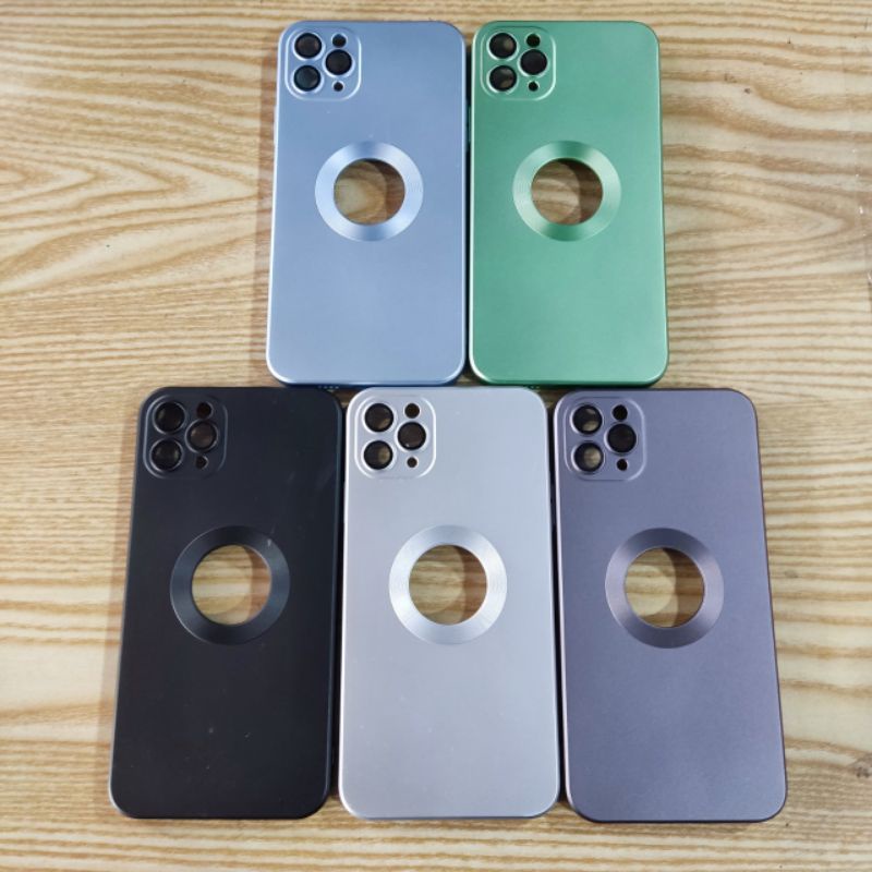 Ốp lưng iPhone 11 promax, 12 promax, 13 promax dẻo màu lưng hở táo có bảo vệ camera