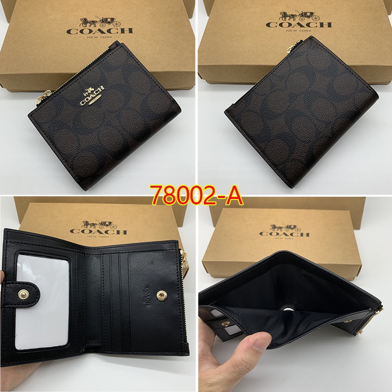 COACH Ví Đựng Tiền Xu Mini Có Khóa Kéo Thời Trang Cho Nữ Mã 73876 78002