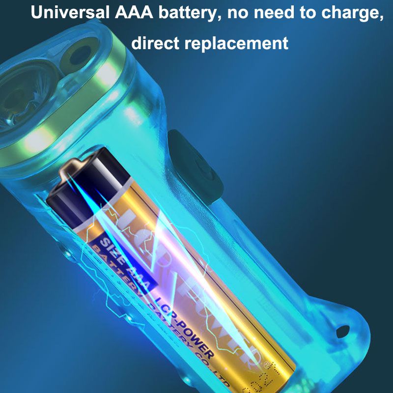 Móc Khóa Đèn Pin Laser Mini IPX6 Chống Nước Có Nam Châm Màu Đỏ