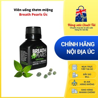 Viên uống thơm miệng Breath Pearls Úc - Hàng Úc nội địa