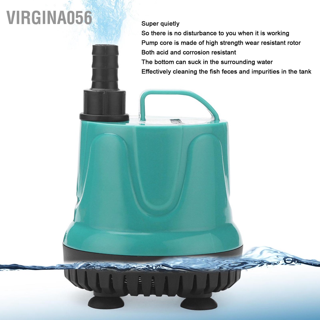 Có thể bán buôn Máy bơm nước chìm 25W hút đáy êm ái tiết kiệm năng lượng với 2 vòi phun cho bể cá Bể EU Cắm điện 220V Virgina056 Hàng giao ngay