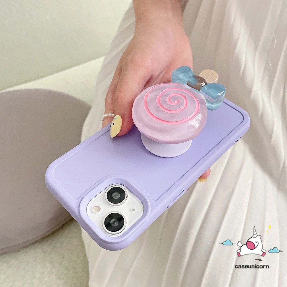 Giá Đỡ Điện Thoại Hình Kẹo Mút Phong Cách Hàn Quốc Dễ Thương