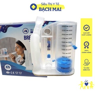 Dụng cụ tập thở BIOHEALTH VIS 01 giúp bệnh nhân luyện tập thở sâu để không khí vào sâu trong phổi và đo được dung tích