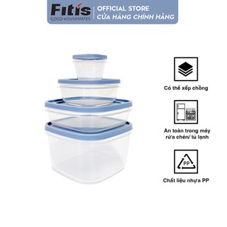 Bộ hộp bảo quản thực phẩm Fitis đa năng - Nora EZ