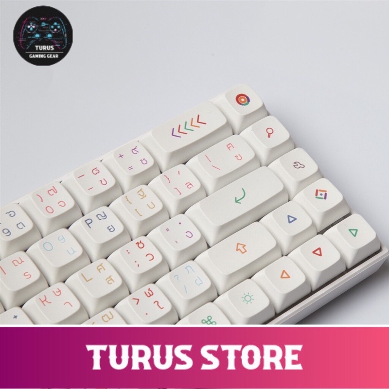 Keycap Tiếng Thái Neon XDA Profile 127 Nút Cho Bàn Phím Cơ | Turus Store