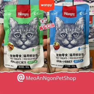 [HCM] Pate Wanpy Pate cho mèo 80gr 7 vị