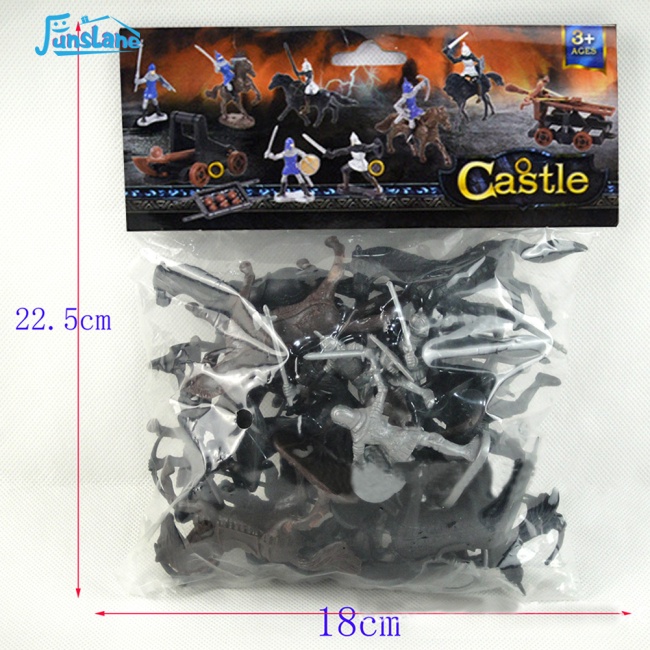 Mô Hình Đồ Chơi Chiến Binh Cavalry Knights Tĩnh Điện (12 Người Lính + 8 Con Ngựa +