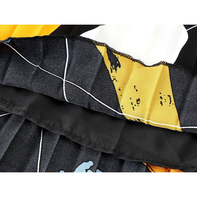 Chân Váy Voan Chữ a Lưng Thun Co Giãn In Họa Tiết Tranh Sơn Dầu Mẫu Mới 2022 Thời Trang Mùa Hè Cho Nữ