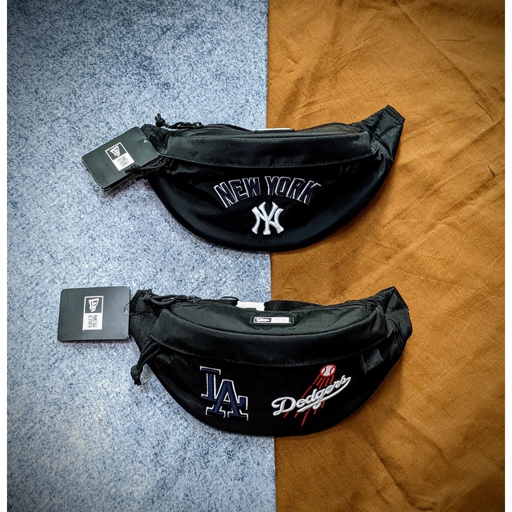 ( Chính Hãng ) Túi đeo chéo New Era x MLB Logo Waist Bag, túi bao tử New Era Authentic