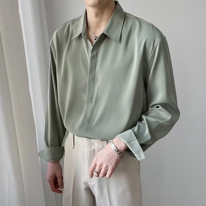 Áo Sơ Mi Nam Dài Tay Màu Sắc Thanh Lịch