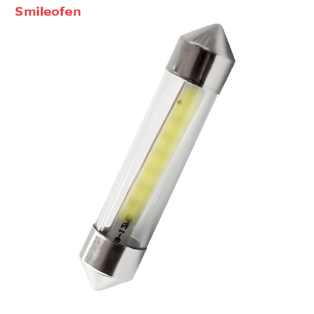 1 Bóng Đèn LED 31MM 36MM 39MM 41MM DC 12V Ánh Sáng Trắng Ấm Dành Cho Ô Tô