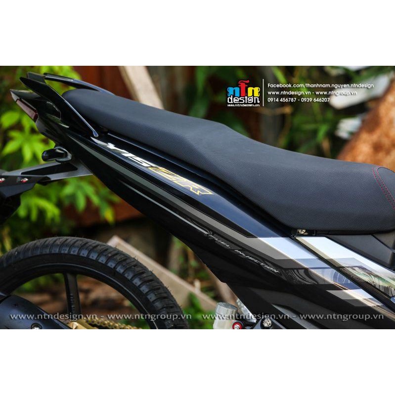 TEM RỜI mẫu Y15ZR 2022 xám cho Exciter 150 đen - tem cao cấp không bay màu