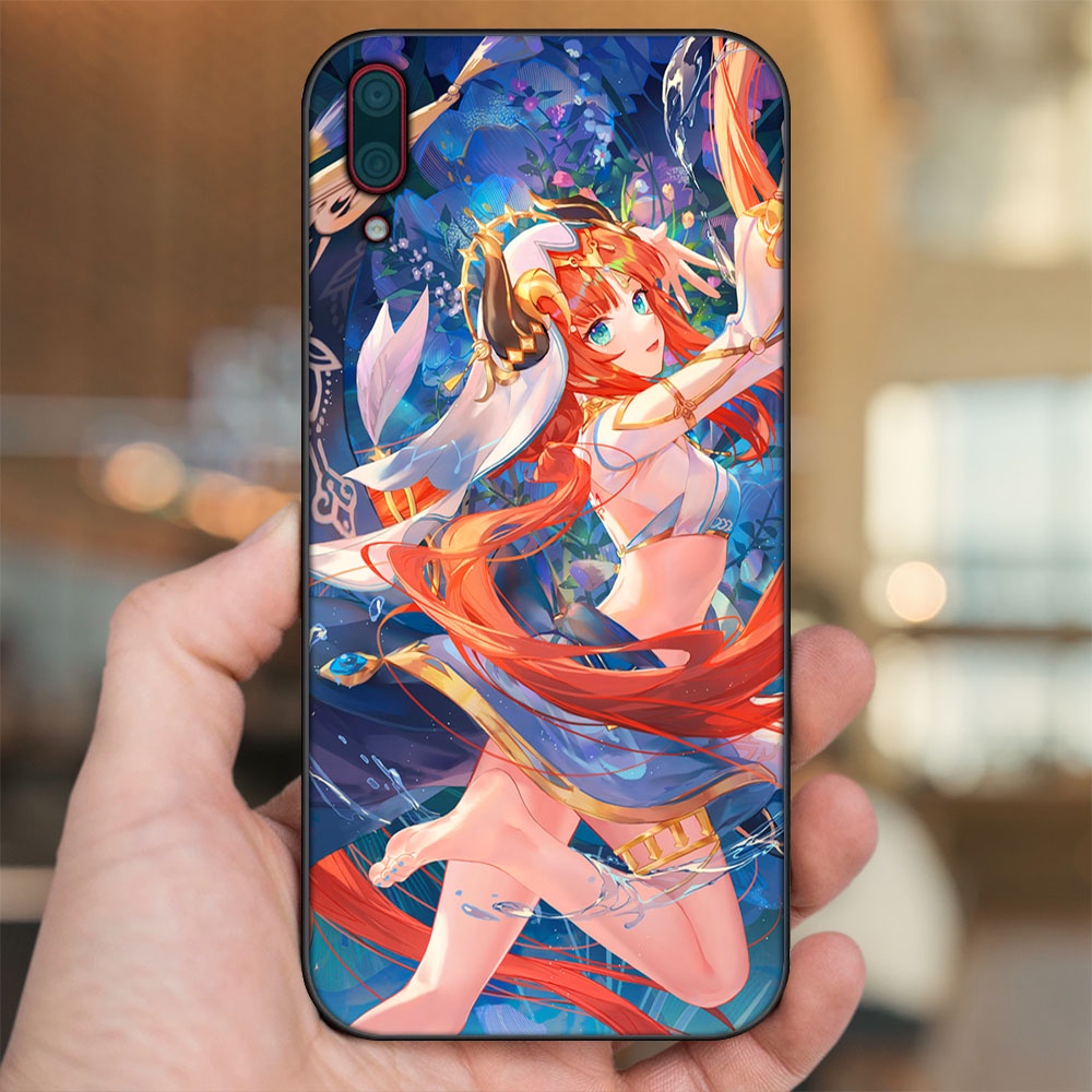 Ốp lưng Huawei Y7 Pro 2019 viền đen in hình Nilou Genshin Impact