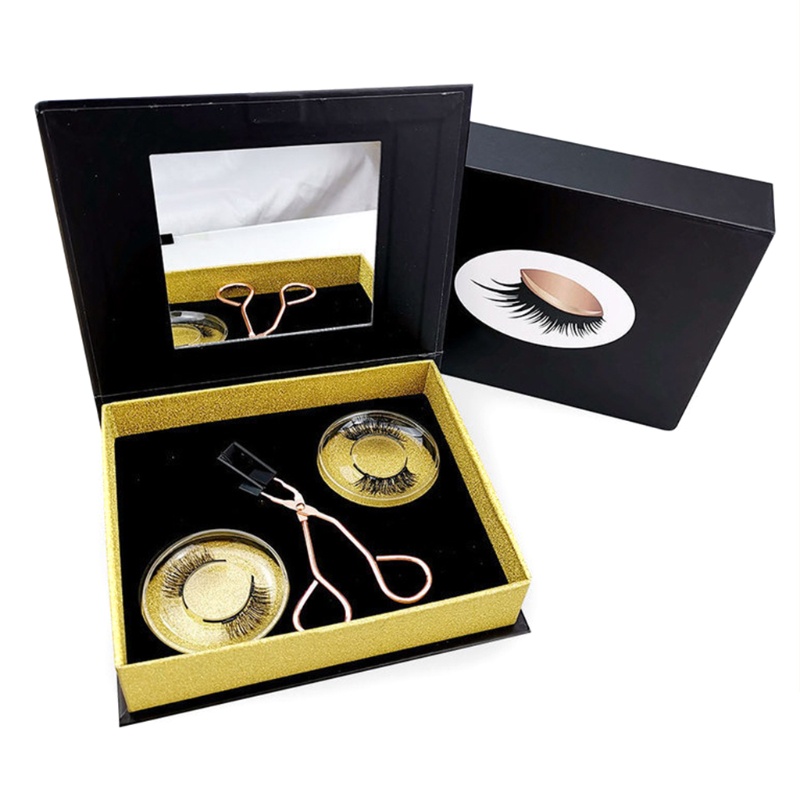 Lông Mi Giả Từ Tính 3D Mềm Mại Không Keo Dán Mi Kèm Nhíp Tiện Lợi