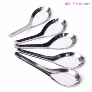 Set thìa ăn cơm ăn phở bằng inox không gỉ, muỗng ăn cơm inox