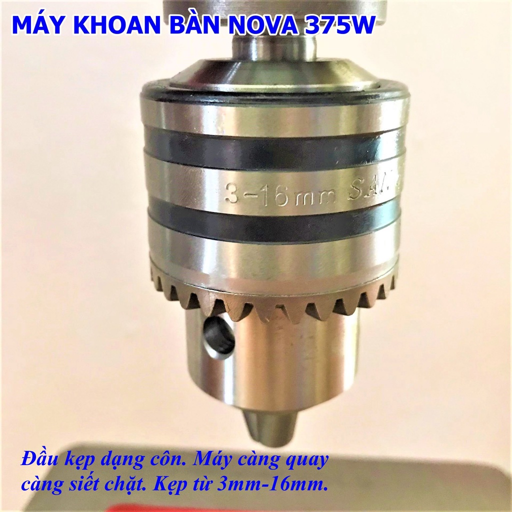 Máy Khoan Bàn NOVA BM-13H (375W) - Cao 75cm - Hàng Nội Địa Cao Cấp - Bảo Hành 6 Tháng