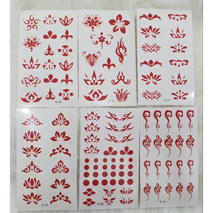 Combo miếng dán hình xăm trên cơ thể