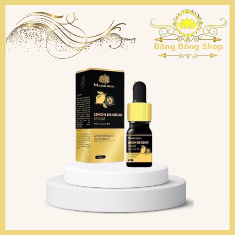 Tinh chất Chanh khử mùi hôi tay chân, mùi cơ thể Lemon De-odor 5ml - Magic Skin