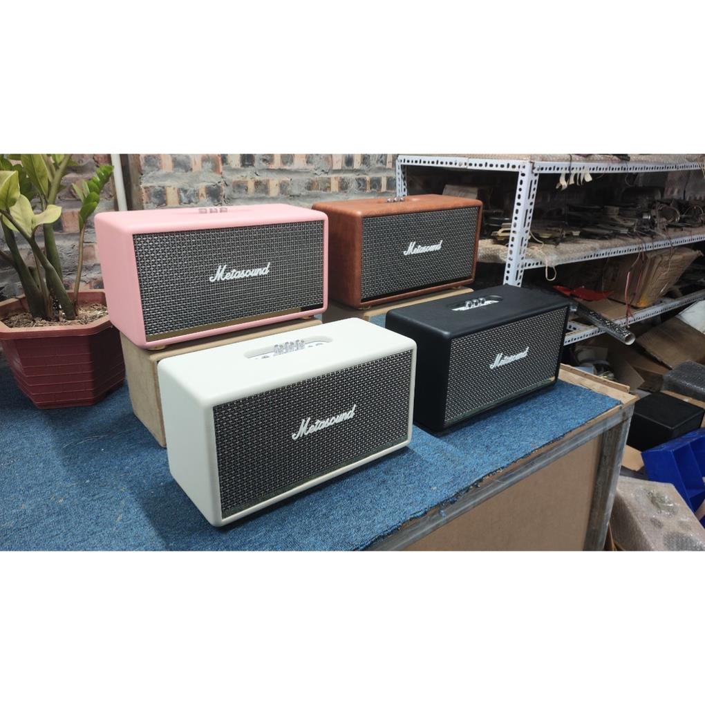 Metasoundhn : Loa Bluetooth với 2 củ loa toàn dải của Bose tháo xe ô tô. Bọc da 4 màu cơ bản, kiểu dáng cổ điển.