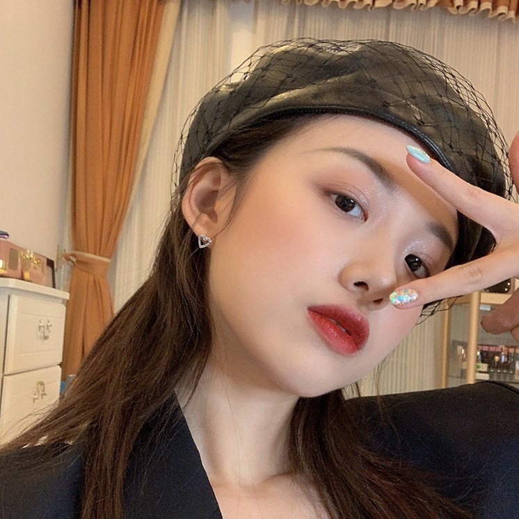 [L2M] SET 5 MÓN gồm dây chuyền mặt CỎ BỐN LÁ và 4 cặp bông tai thời trang phong cách Hàn Quốc sang trọng may mắn