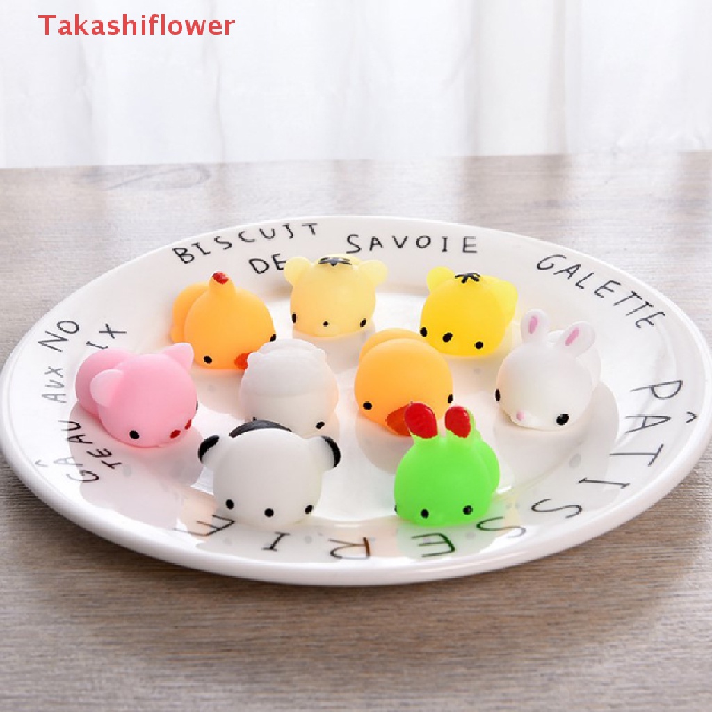 (Takashiflower) Đồ Chơi Nắn Bóp Đàn Hồi Giảm stress Hình Động Vật Dễ Thương Thay Đổi Màu Sắc 96 Mẫu