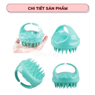Lược Gội Đầu Massage Tóc BEBECHIC, Chất Liệu Silicone