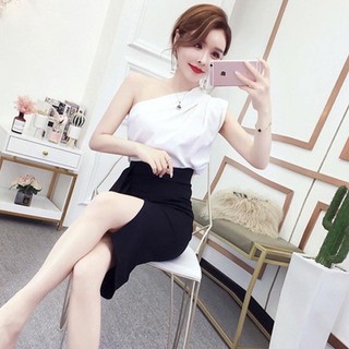 Áo Lệch Vai Phi Bóng Chanh Xả Dễ Phối Đồ