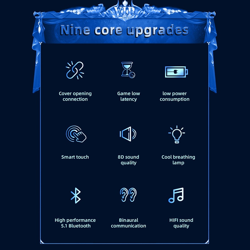 Tai Nghe Bluetooth Không Dây Air Pro 60 TWS Có Đèn LED Và Micro Chuyên Nghiệp Cho iPhone Air Pods Xiaomi Airdots Air Pro 80