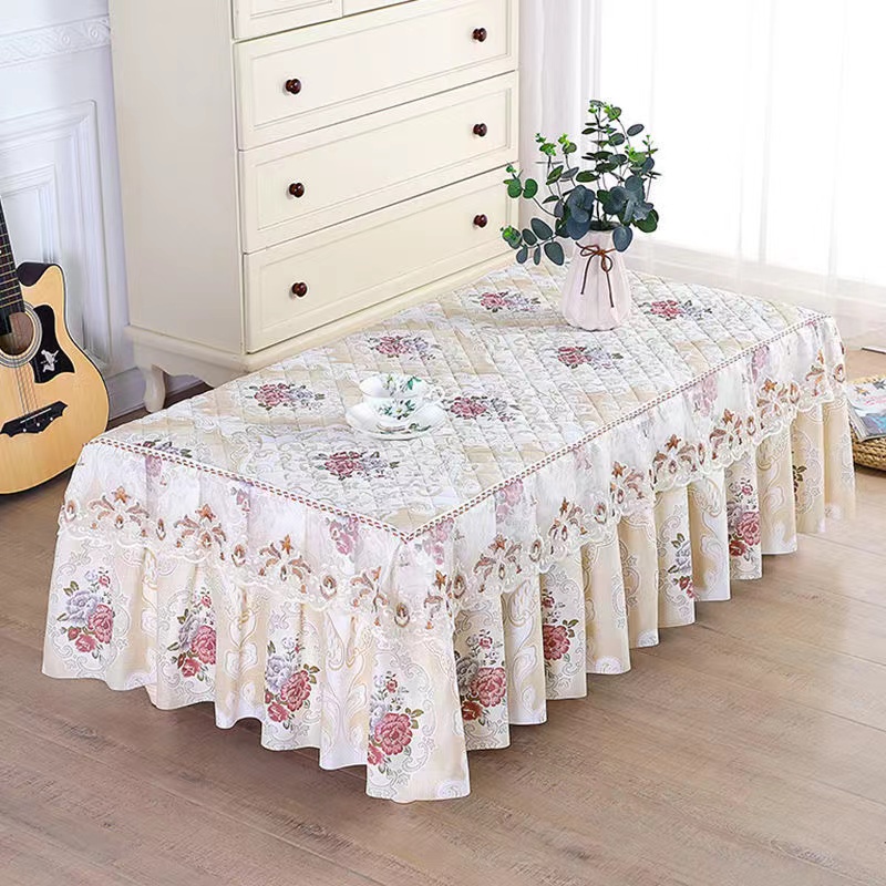 Khăn Trải Bàn Hình Chữ Nhật Chất Liệu Dày Dặn Chống Thấm Nước / Bụi Bẩn Tiện Dụng Ốp