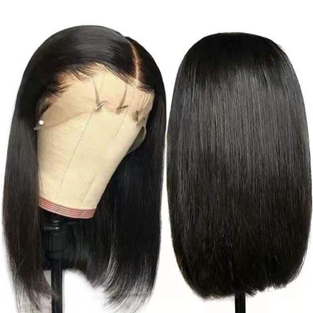 Bộ Tóc Giả Bob Ngắn 10 Inch Kiểu Bob Không Keo Dán Phía Trước
