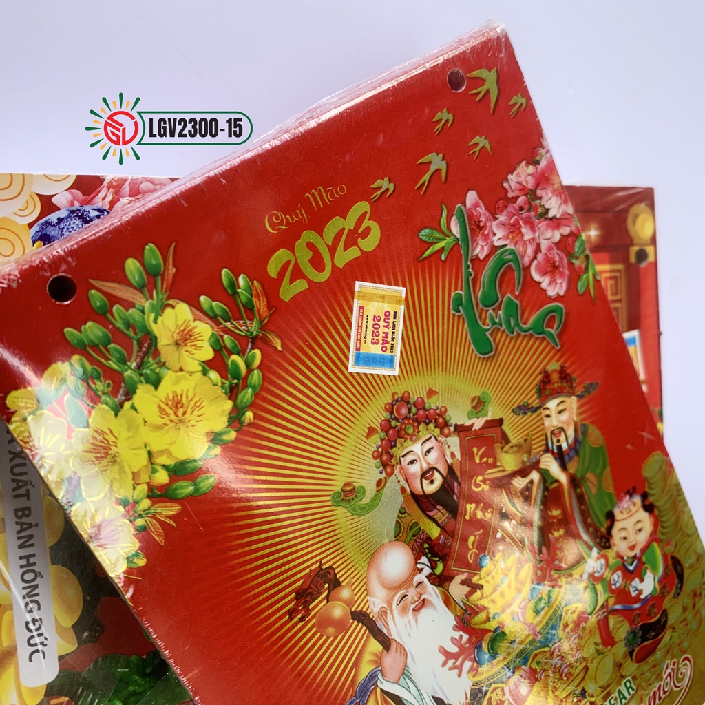 Lịch bloc 2023 siêu đại treo tường - bloc lịch treo lịch gỗ