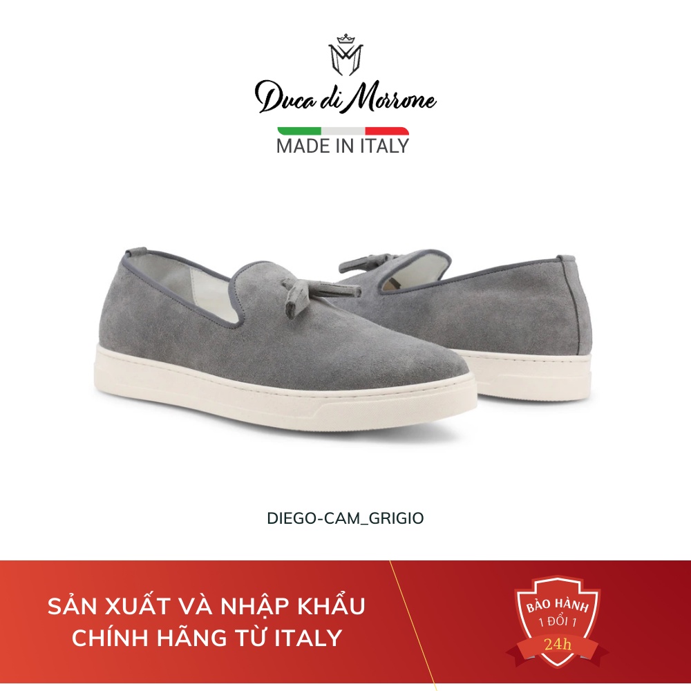 Giày Lười Nam Da Lộn Cao Cấp DUCA DI MORRONE Nhập Khẩu Chính Hãng Từ Ý - Made In Italy – DIEGO-CAM_GRIGIO