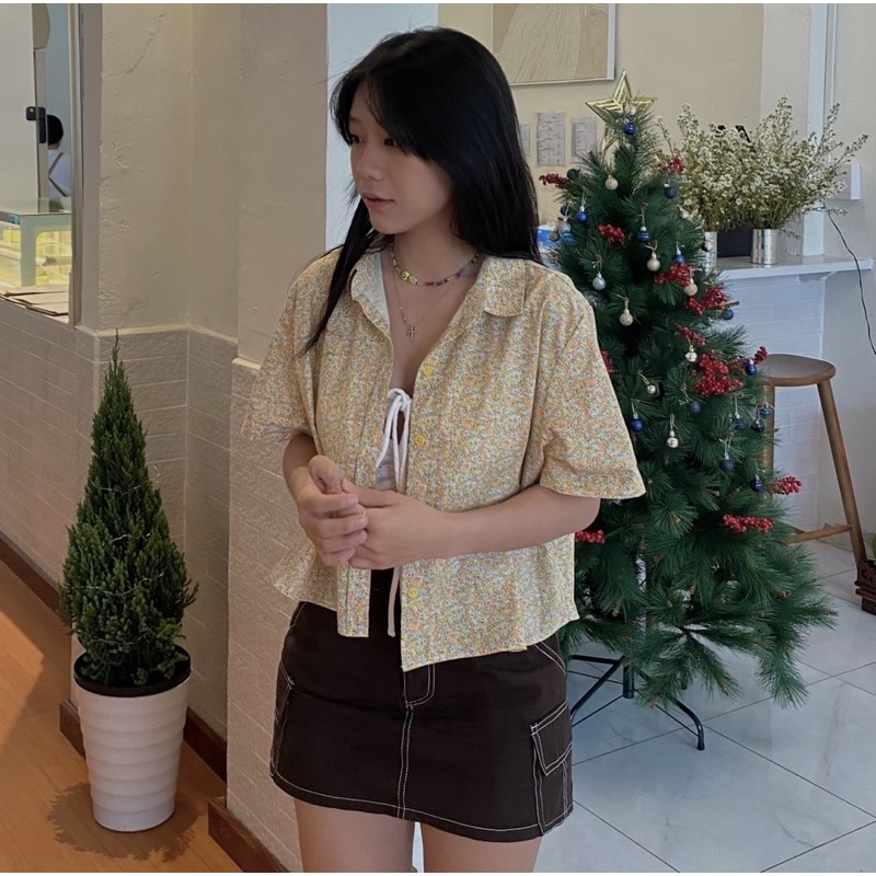 Áo sơ mi form ngắn mùa hè PAULA SHIRT