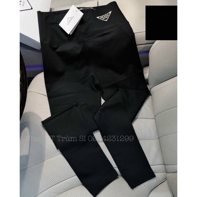 Quần legging pra da cạp cao chun bản to chất umi cao cấp siêu tôn dáng