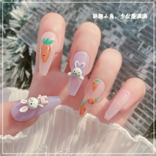 charm thỏ nail gắn móng mới
