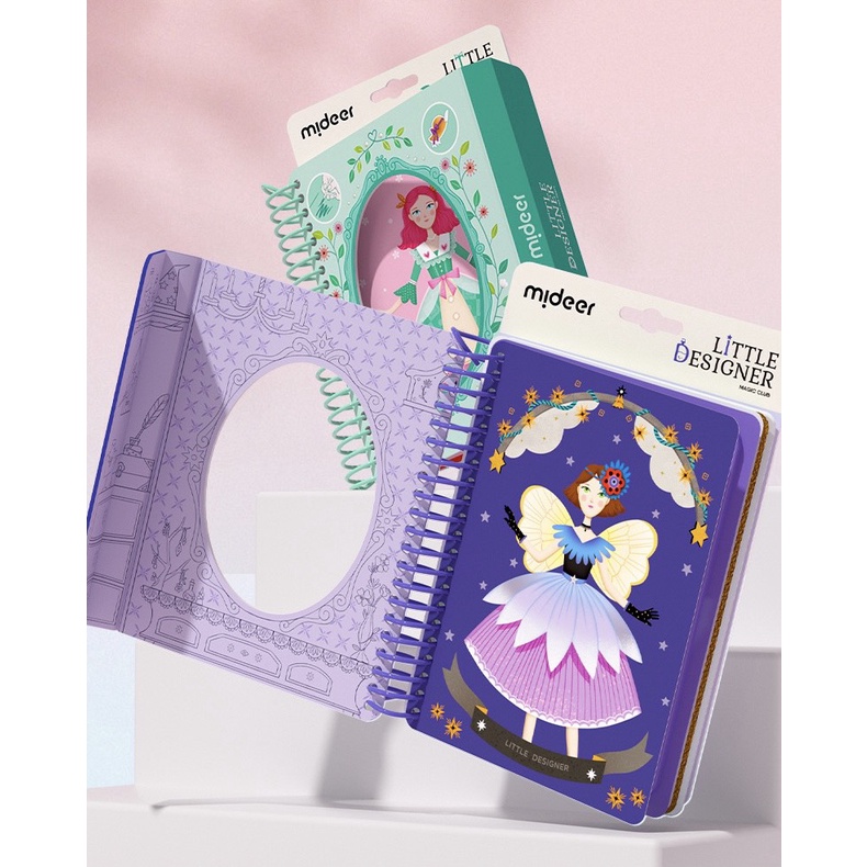 Sổ Thiết Kế Thời Trang/ Sổ Trang Điểm Kết Hợp Tô Màu Nước Mideer