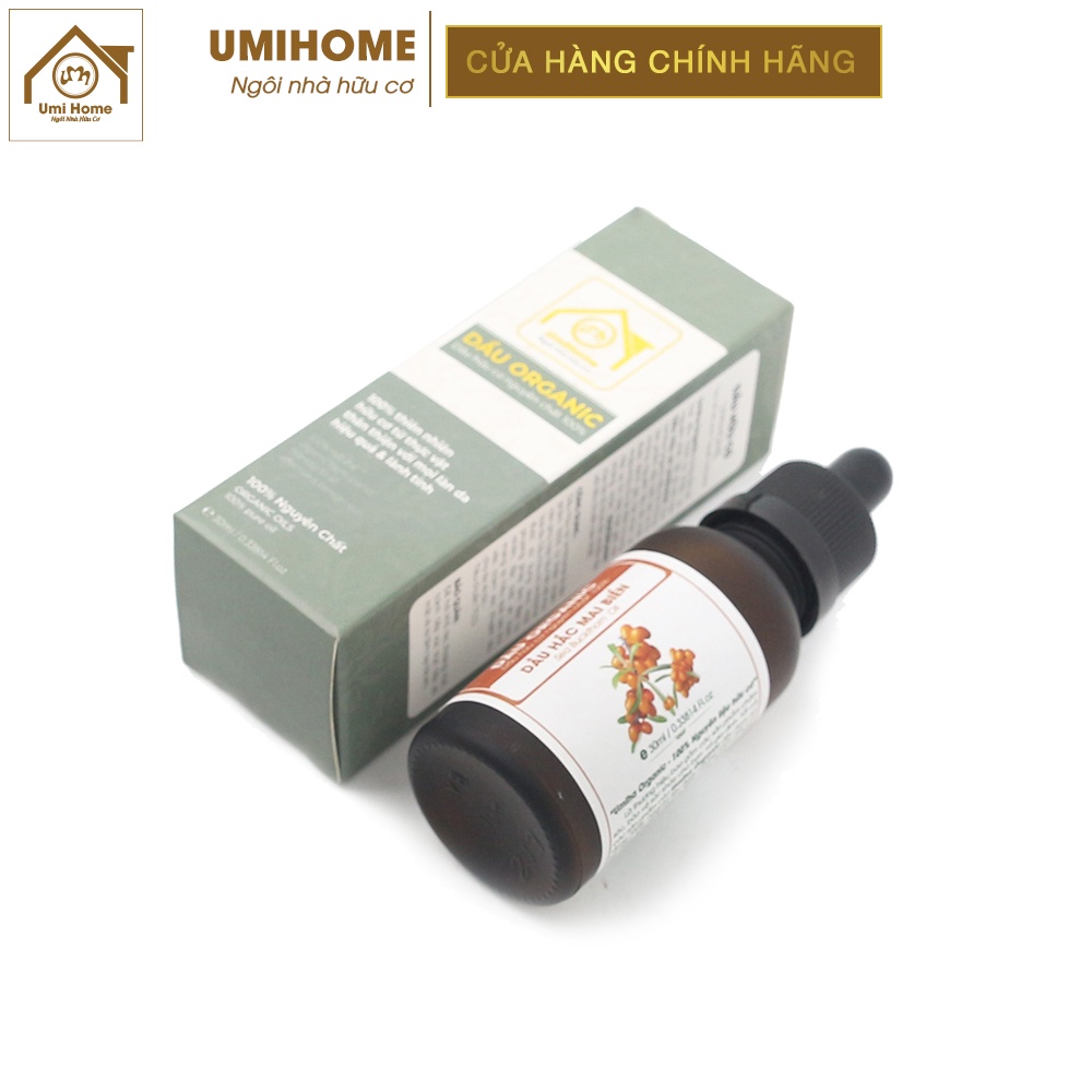 Dầu Hắc Mai Biển phục hồi tái tạo da hữu cơ UMIHOME nguyên chất | Sea buckthorn oil 100% Organic 10ML