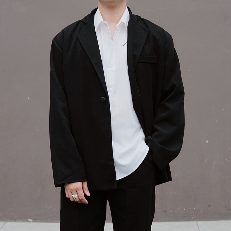 Áo khoác blazer nam bigsize  MALTRIK dáng dài phong cách Hàn Quốc lịch lãm chất liệu tuyết mưa cao cấp