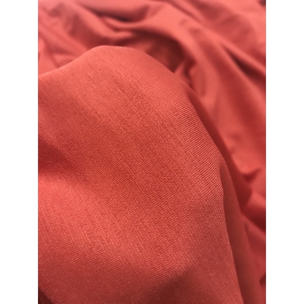 Vải thun cotton màu cam cà rốt đậm co dãn dày (không bị nhão )mềm mịn rũ (khổ 1m6)may đầm kiểu váy dạ hội thời trang