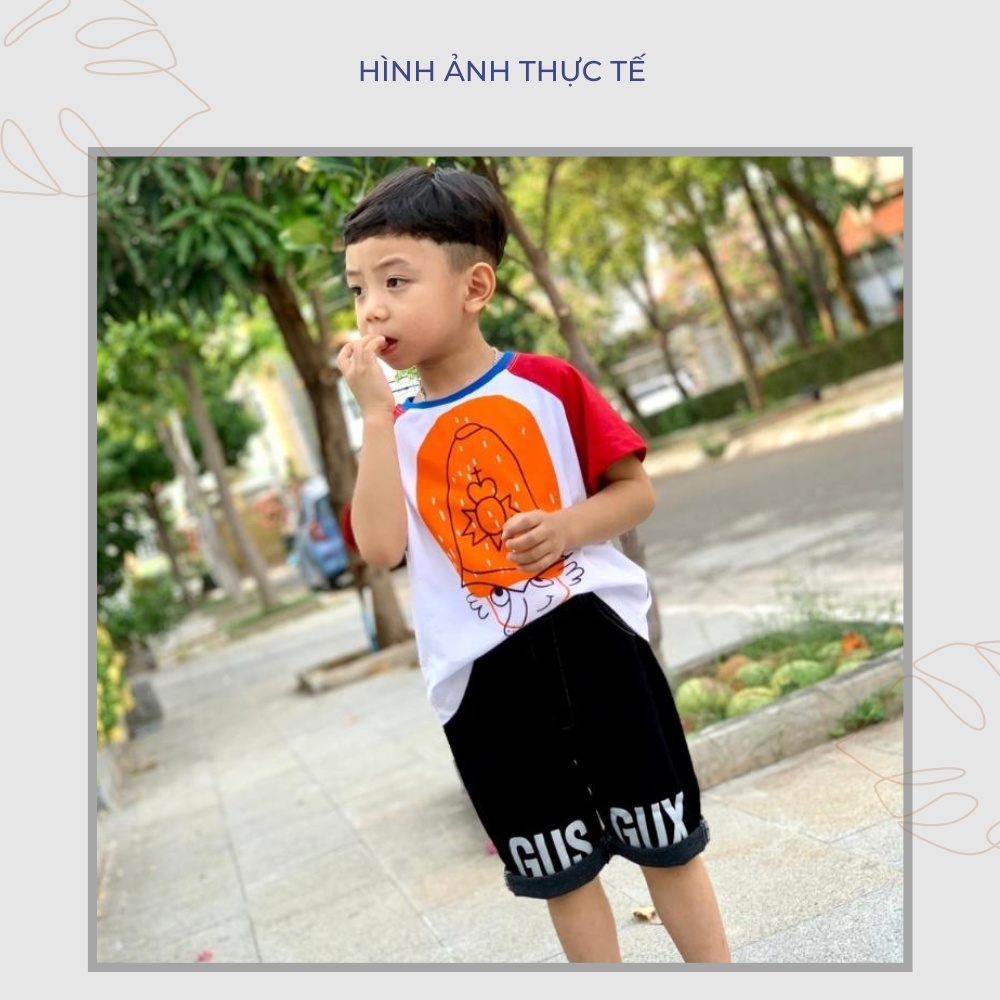 Quần jean thun lửng bé trai co giản, thoải mái full size - JJ Kids