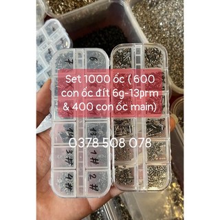 Set hộp ốc đít từ 6g-14prm & ốc main 400 con/ tặng kèm hộp