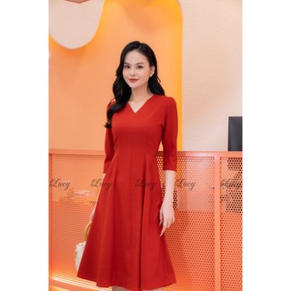 Đầm xoè Crescent 7034 công sở nhẹ nhàng thanh lịch váy Lucy