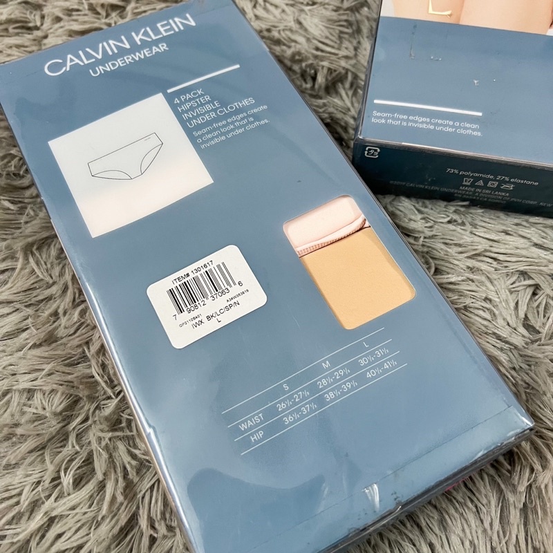 Set 4 quần lót Nữ Calvin Klein Underwear Invisible Under Clothes