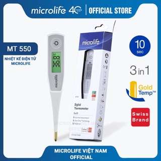 Nhiệt Kế Điện Tử Dạng Bút Microlife MT550 -  Đo Nhanh 10 Giây - Hàng Chính Hãng Bảo Hành trọn đời