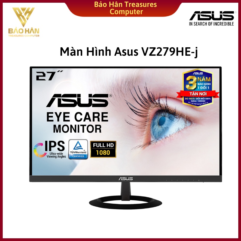 Màn hình Asus VZ279HE-J | 27 inch IPS Full HD - Hàng Chính Hãng