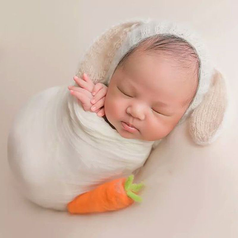 Mũ Len Quấn Em Bé Sơ Sinh Chụp Ảnh Toàn Diện Phong Cách Trung Hoa Chất Lượng Cao