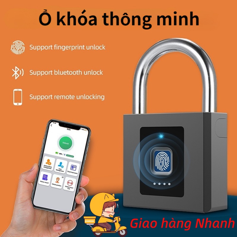 Elinksmart Khoá vân tay ổ khóa chống trộm khóa thông minh chuyên dụng cho cửa cổng sân vườn cao cấp