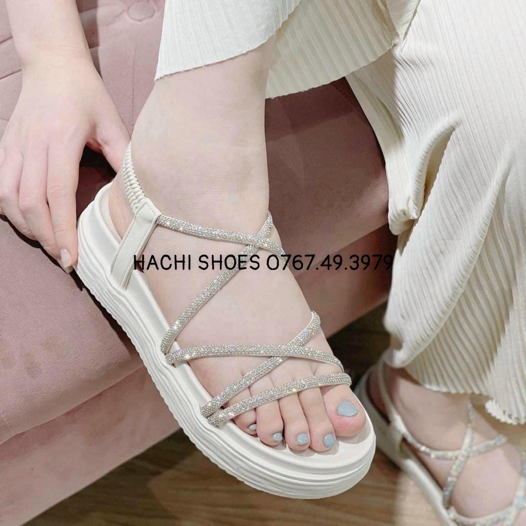 Sandal nữ dây dây chéo đế bánh mì chất xịn , xăng đan hottrend A-67